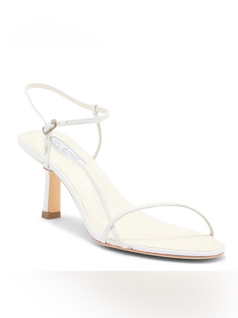 Tony Bianco Size 9.5 White Caprice Ankle Strap Sandals NEW